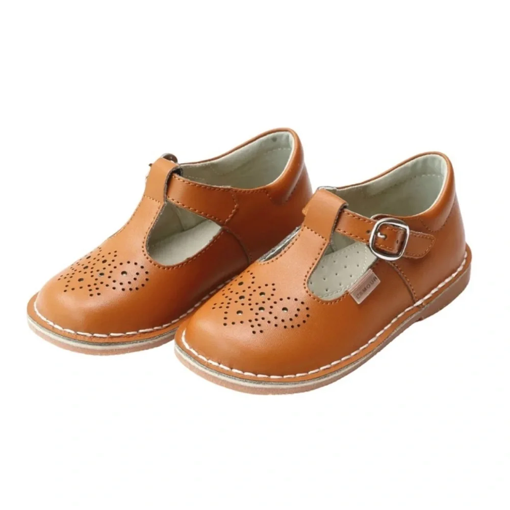 L'AMOUR GIRLS OLLIE T-STRAP LEATHER MARY JANE